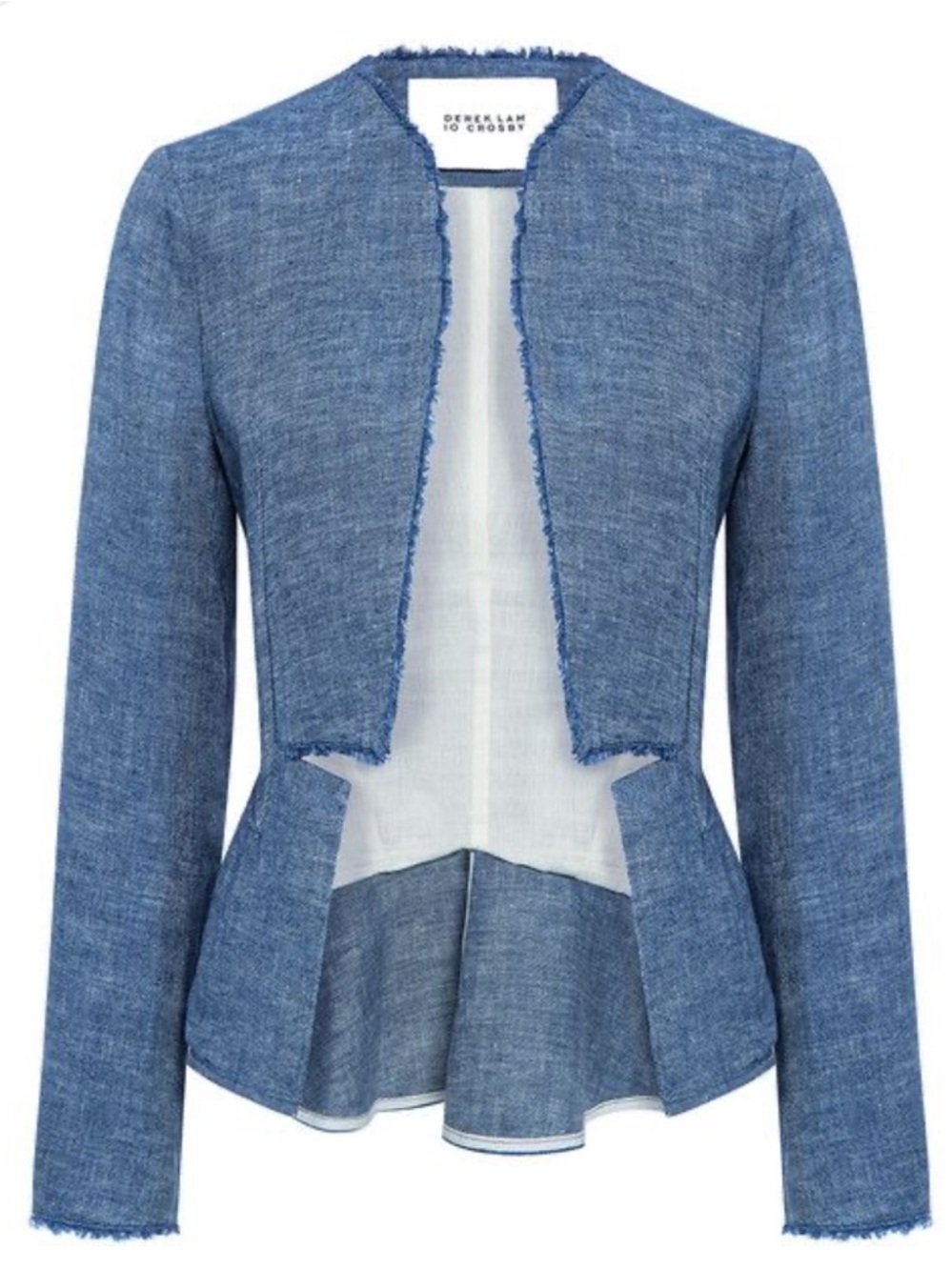 Derek Lam 10 Crosby Linen Open Front Jacket